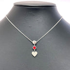 Gucci Silver Heart Necklace 925 Sterling Engraved