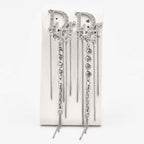 Christian Dior Earrings Logo Rhinestone Accessories With Bag H6928 — view 2