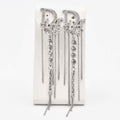 Christian Dior Earrings Logo Rhinestone Accessories With Bag H6928