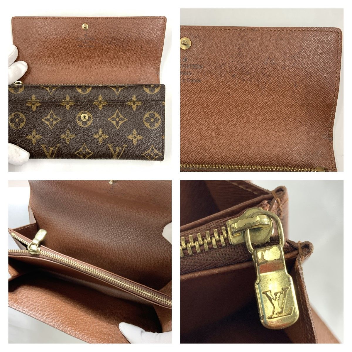 Louis Vuitton Monogram Pochette Porte Monnaie Credit Bifold Long Wallet — view 6