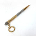 Fendi Earrings Scribble Pen Metal Silver