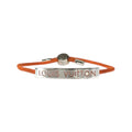 Louis Vuitton Bracelet LV Space Orange Silver Metal Bangle