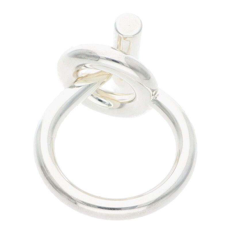 Hermes Echape Silver Ring 52 11 — view 3