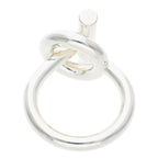Hermes Echape Silver Ring 52 11 — view 3