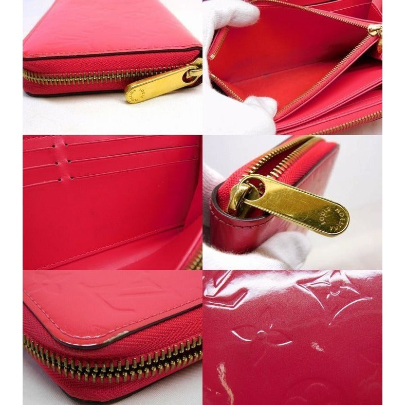 Louis Vuitton Ba2186 Zippy Wallet Vernis Pink Round Zipper Long — view 4