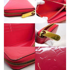 Louis Vuitton Ba2186 Zippy Wallet Vernis Pink Round Zipper Long — view 4