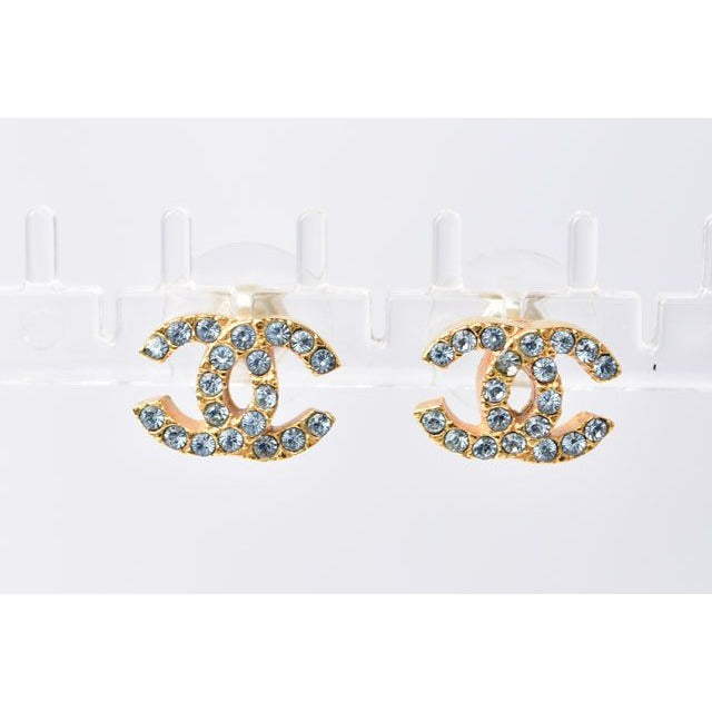 Chanel CC Rhinestones Light Blue — view 3