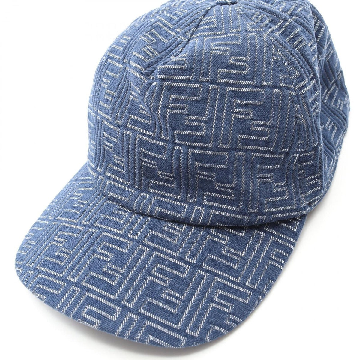 Fendi Cap FF Logo Blue Denim — view 6