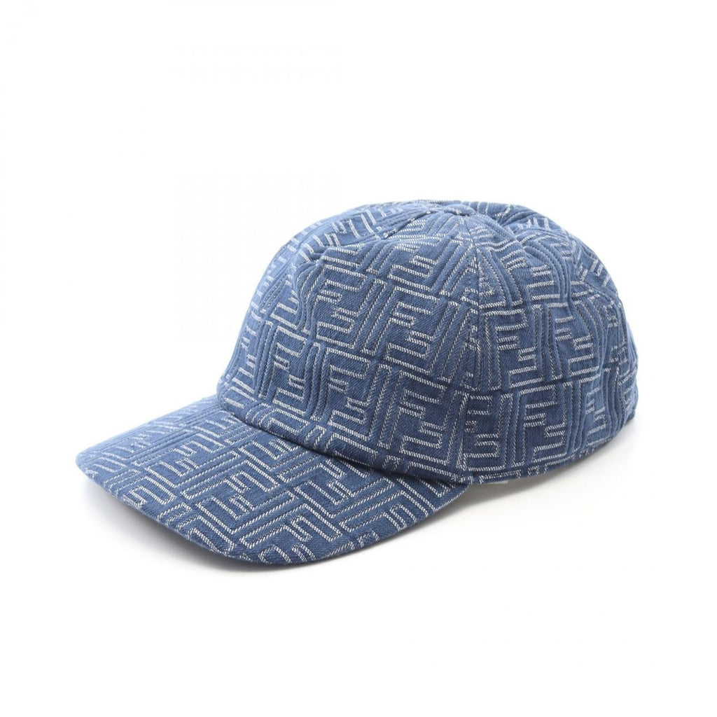 Fendi Cap FF Logo Blue Denim