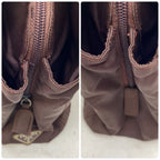 Prada Tessuto Nylon Hand Tote Brown — view 5