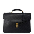 Chanel Bicolor Caviar Leather Business Briefcase Black