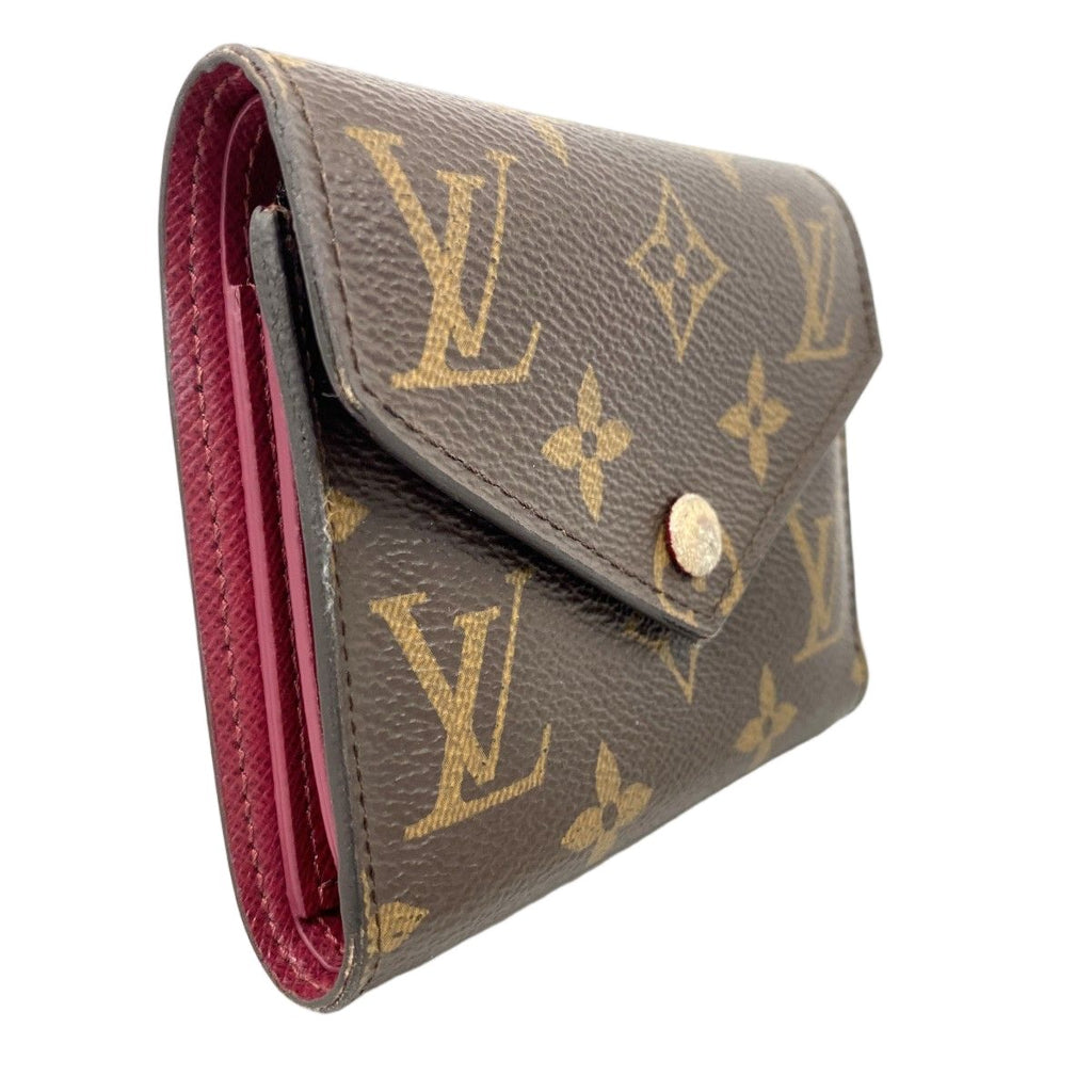 Louis Vuitton Trifold Wallet Monogram Portefeuille Victorine Fuchsia — view 2