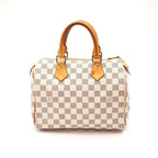 Louis Vuitton Azur Speedy 25 Mini Boston Bag Wide White — view 3