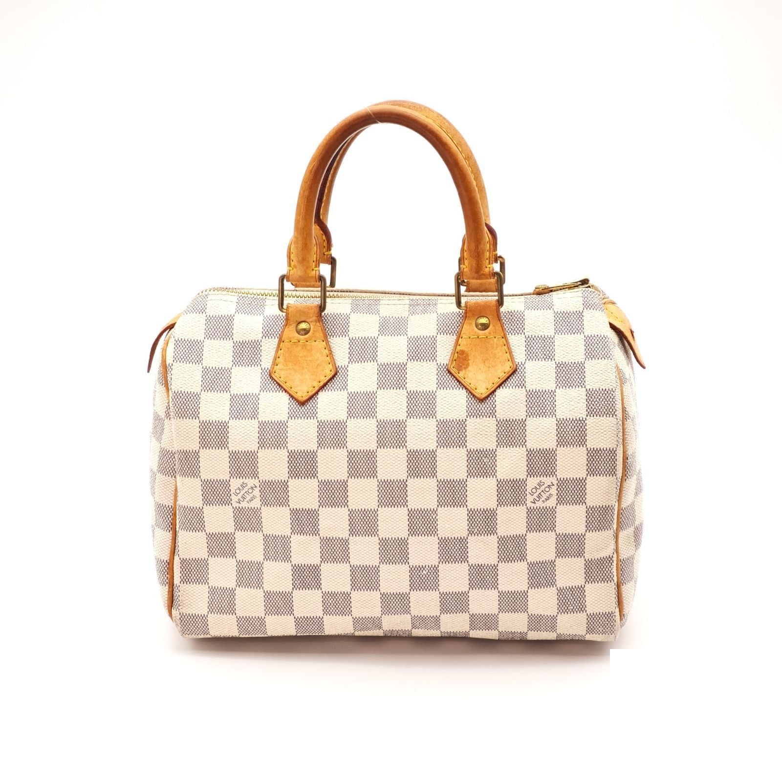Louis Vuitton Azur Speedy 25 Mini Boston Bag Wide White — view 3