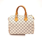Louis Vuitton Azur Speedy 25 Mini Boston Bag Wide White