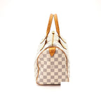 Louis Vuitton Azur Speedy 25 Mini Boston Bag Wide White
