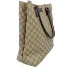 Gucci Tote GG Supreme Brown Silver — view 2