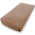 Loewe Round Zipper Long Wallet Beigepink Linen — view 4