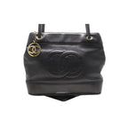 Chanel Lambskin CC Logo Tote Shoulder