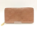 Louis Vuitton Vernis Zippy Wallet Rose Velour Beige