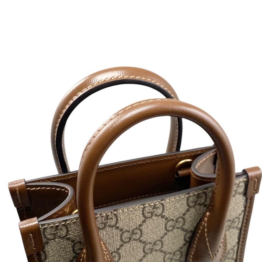 Gucci Shoulder Bag With Interlocking G Mini Tote GG Supreme — view 7