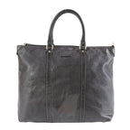 Gucci Guccissima Leather Boston Bag Tote Carry Brown