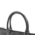 Gucci Guccissima Leather Boston Bag Tote Carry Brown — view 2