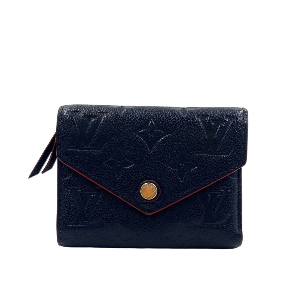 Louis Vuitton Portefeuille Victorine Monogram Empreinte Marine Leather Navy