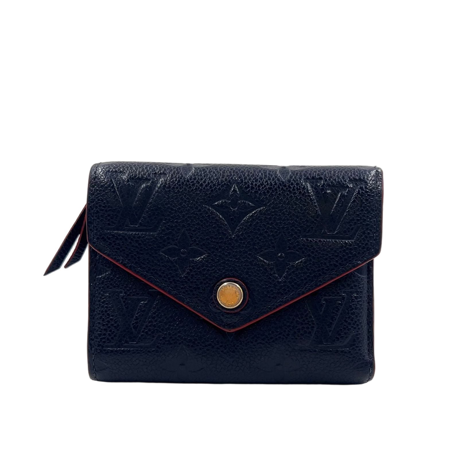 Louis Vuitton Portefeuille Victorine Monogram Empreinte Marine Leather Navy
