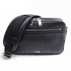 Christian Dior Safari Messenger Bag Shoulder Oblique Black 1 Vpi h03