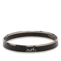 Hermes Enamel PM Silver Black Metal Belt