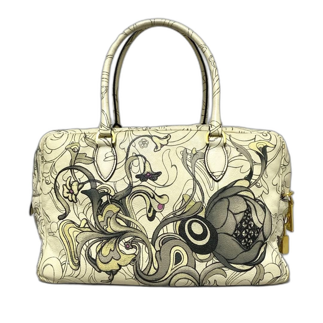 Prada Glace Calf Rabbit Handbag — view 2