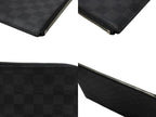 Louis Vuitton Pochette Jour GM Damier Graphite Black Gray Silver Clutch — view 7