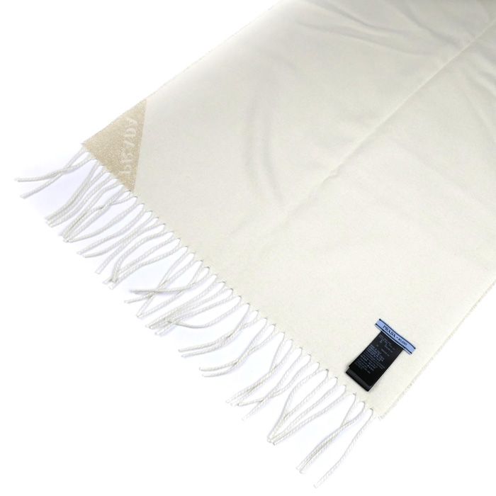 Prada Jacquard Evening Scarf Gold And White 1 Fs091 dgi f0 X0 a IC Chip Silk — view 4