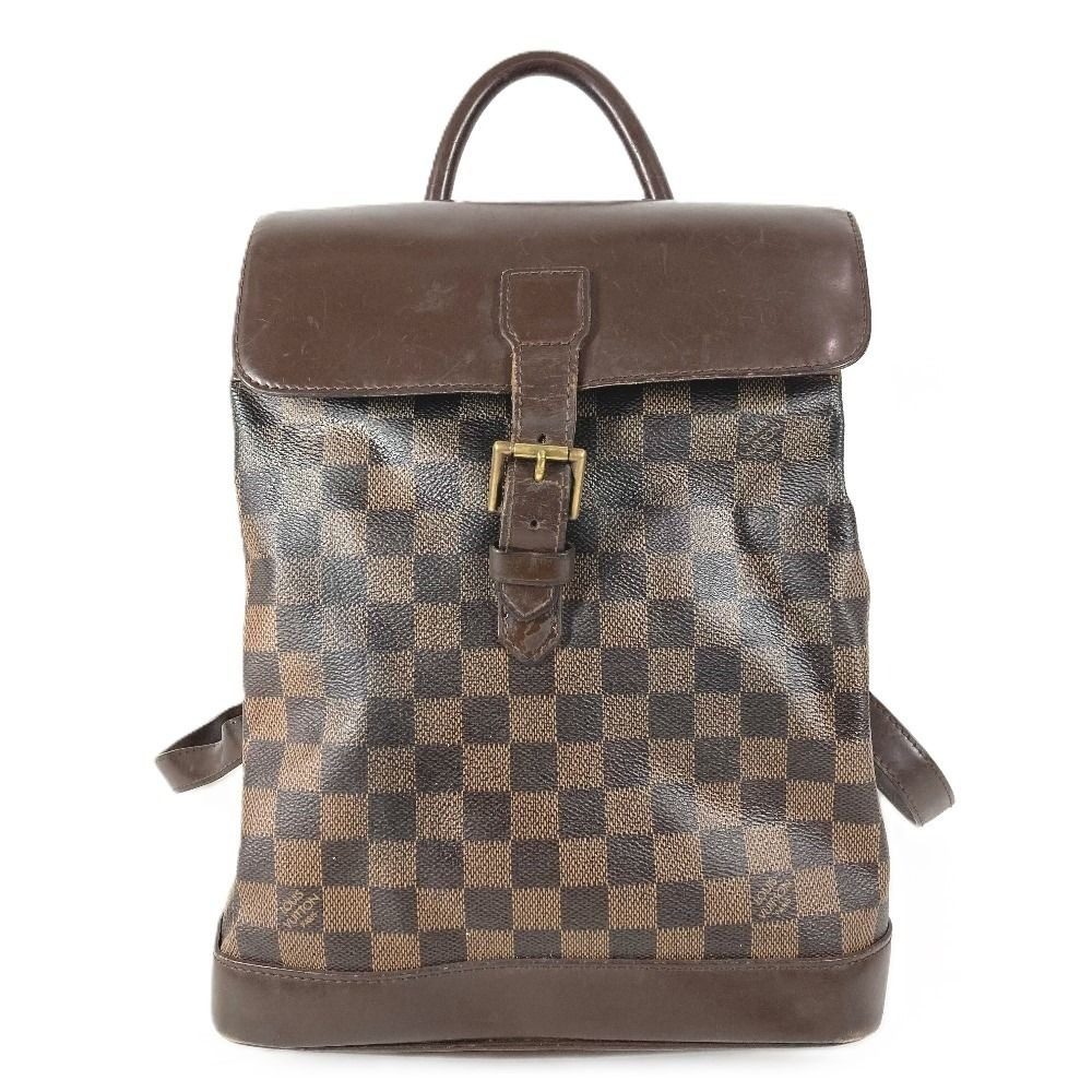 Louis Vuitton Backpack Soho Damier Canvas Ebene Brown