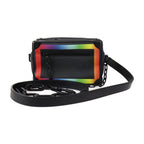Louis Vuitton Mini Soft Trunk Shoulder Bag Taiga Leather Black Rainbow
