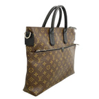 Louis Vuitton Business Bag Monogram Macassar Brown Black — view 2