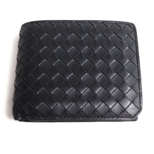 Bottega Veneta Intrecciato Piccolo Bifold Wallet Black