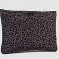 Gucci Second Bag Leopard Print Clutch Gray