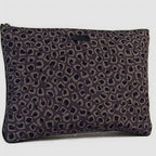 Gucci Second Bag Leopard Print Clutch Gray