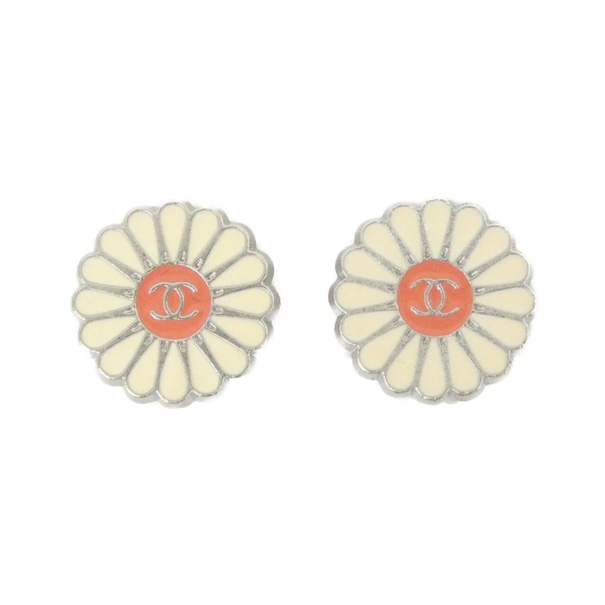 Chanel Vintage Earrings Silver