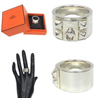 Hermes Ring Collierd Chien GM 52 Silver Aq8016 — view 2