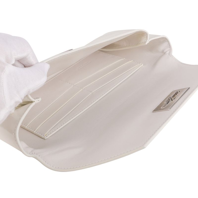 Bottega Veneta Clutch Bag Small White — view 5