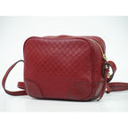 Gucci Micro Guccissima Leather Shoulder Bag Pochette Red — view 2