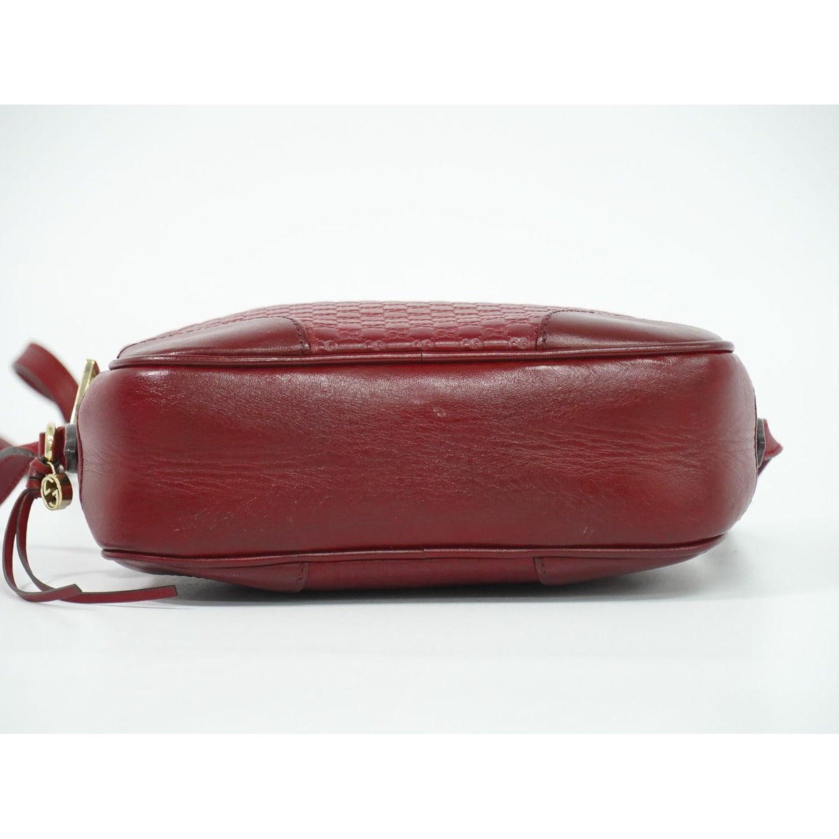 Gucci Micro Guccissima Leather Shoulder Bag Pochette Red — view 3