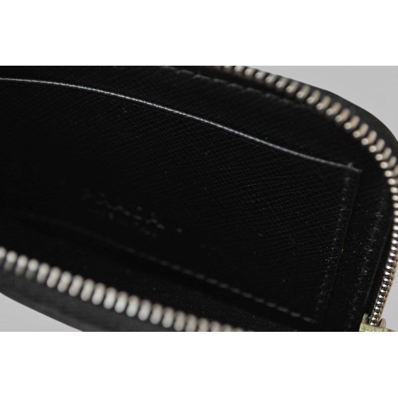 Prada Fragment Case Card Coin Logo Leather Nero Black 2 Mc021 — view 6