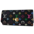 Louis Vuitton Multicolor Key Case Multicles 4 Black Key Holder