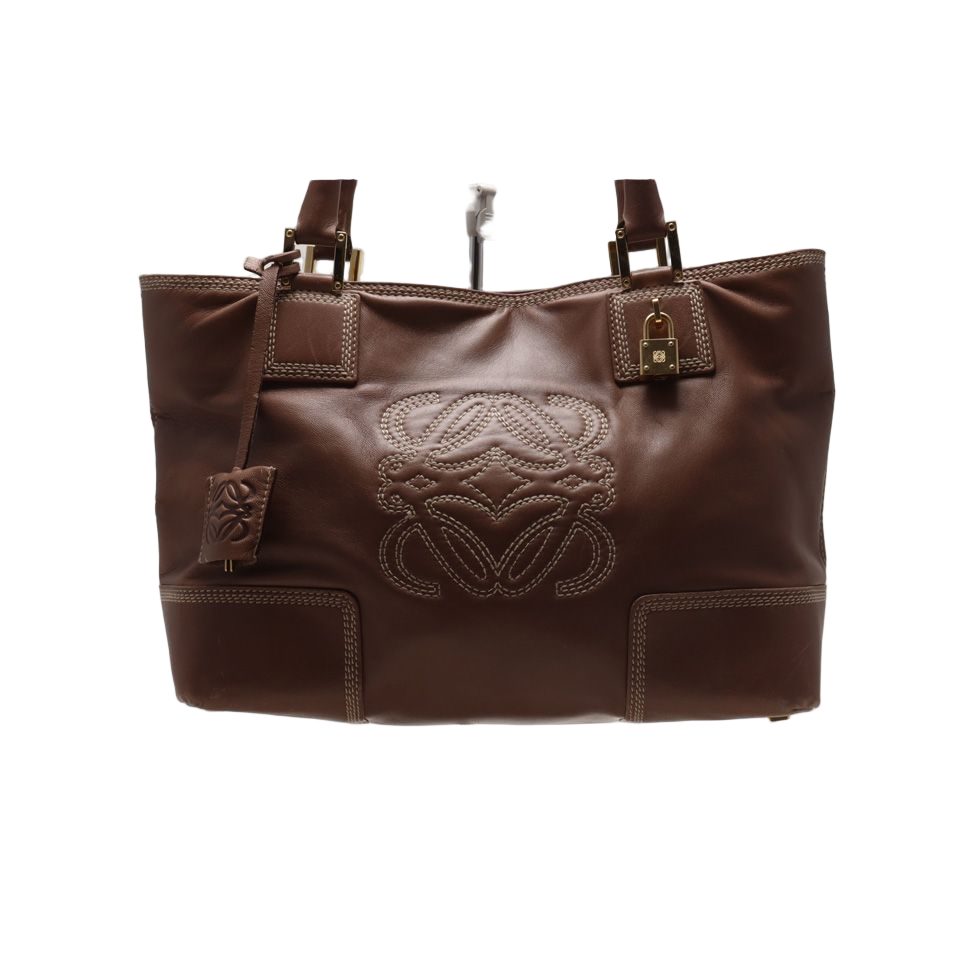 Loewe Anagram Amazona Justa Leather Handbag