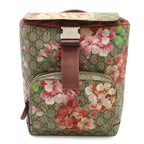 Gucci GG Blooms Supreme Backpack Flower Floral Pattern Beige Pink Multicolor