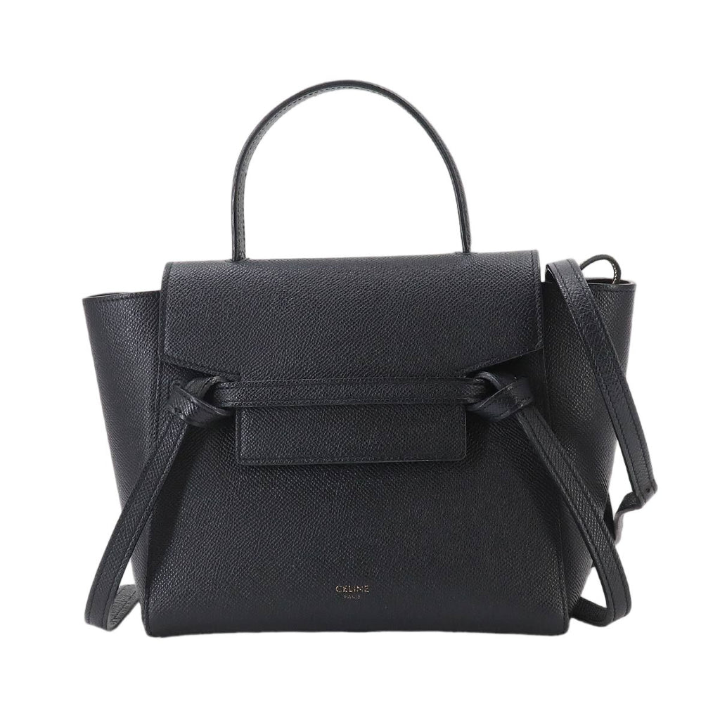 Celine Belt Bag Nano 2-Way Leather Black